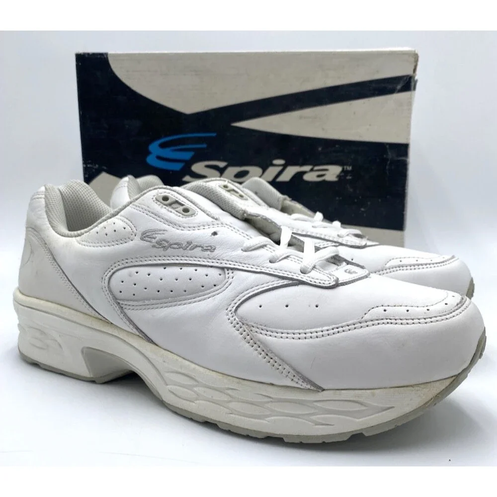 Spira CLASSIC WALKER Men's LIGHTLY USED Walking Shoe White US Size 13 2E
